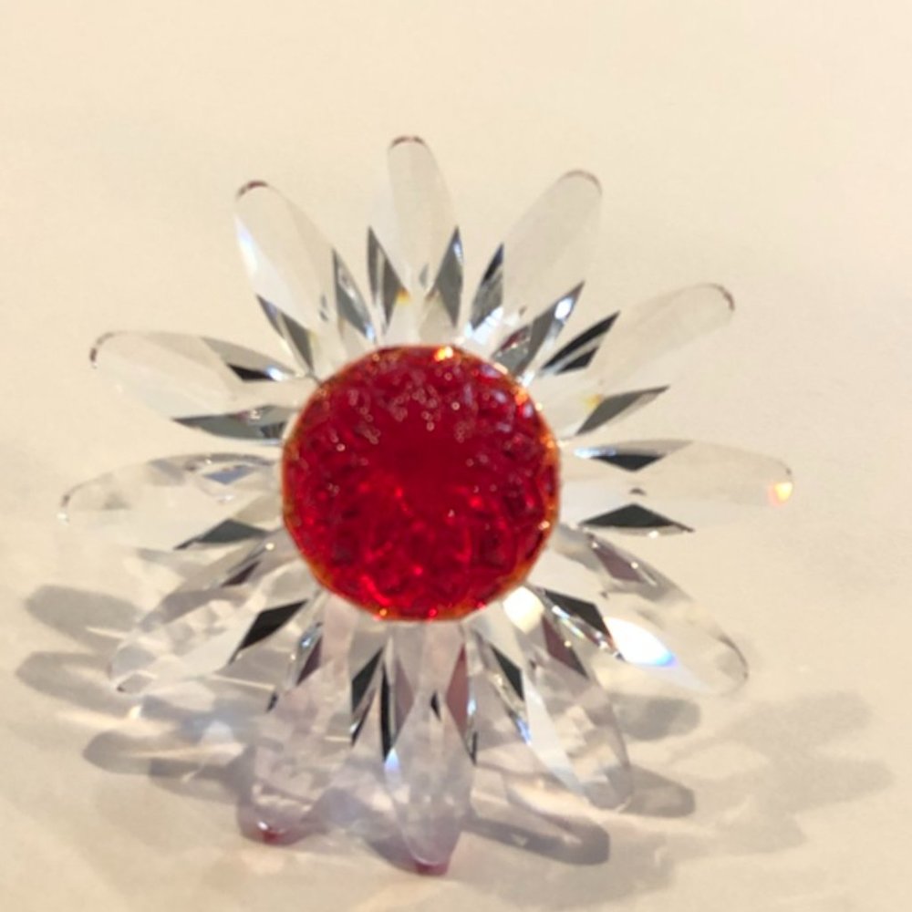 Swarovski Red Crystal Marguerite Daisy.